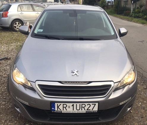 Peugeot 308 cena 40800 przebieg: 96000, rok produkcji 2018 z Kraków małe 22